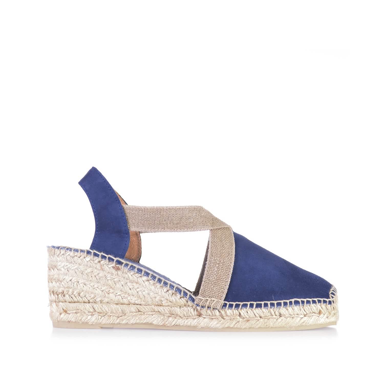 Women's Plain Suede Leather Wedge Espadrilles - Comfortable Casual Summer Shoes for Beach, Vacation & Everyday Wear | Tona