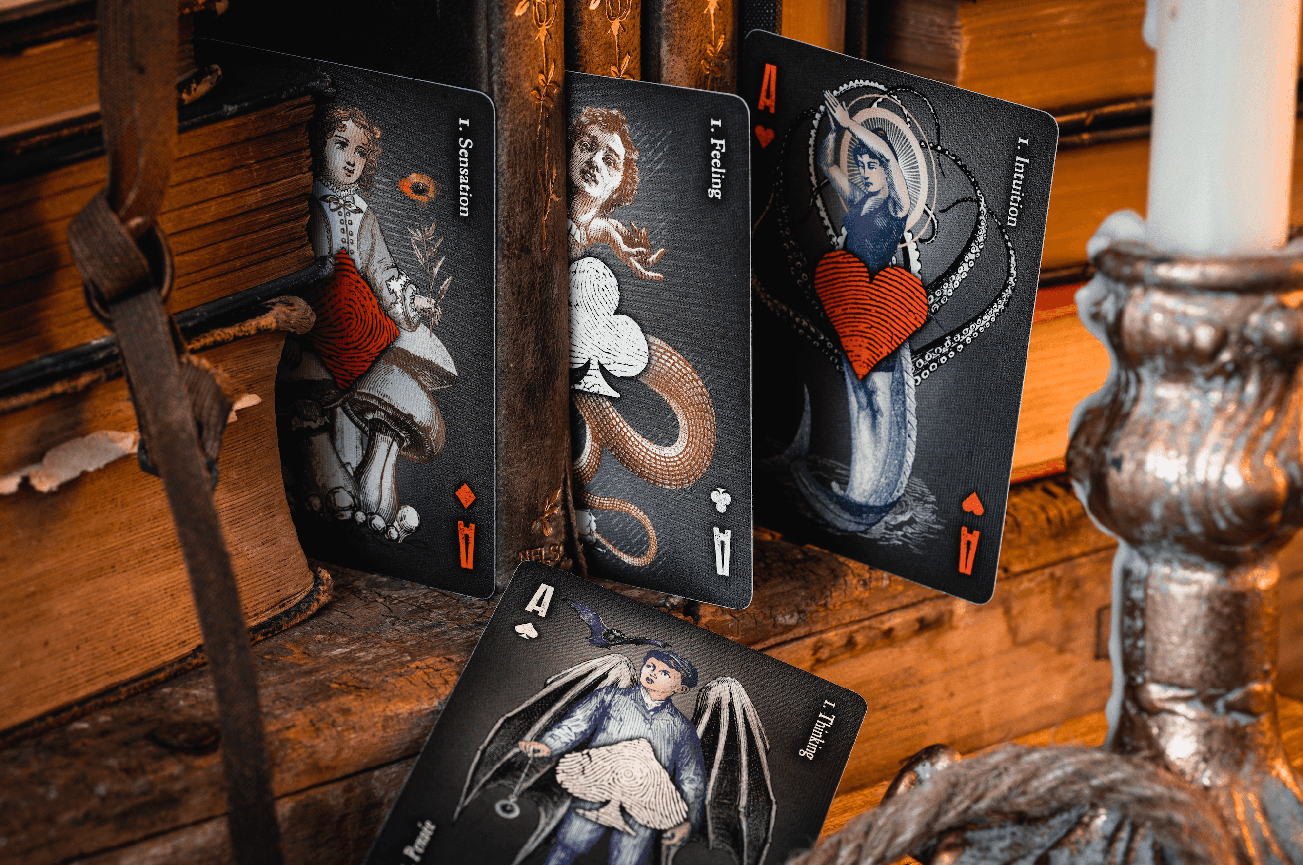 Cartomancer Shadow Playing Cards by Alain Benoit - Premium Gothic Tarot Cards for Magic Tricks, Fortune Telling & Cardistry | Perfect for Magicians, Tarot Readers & Collectors