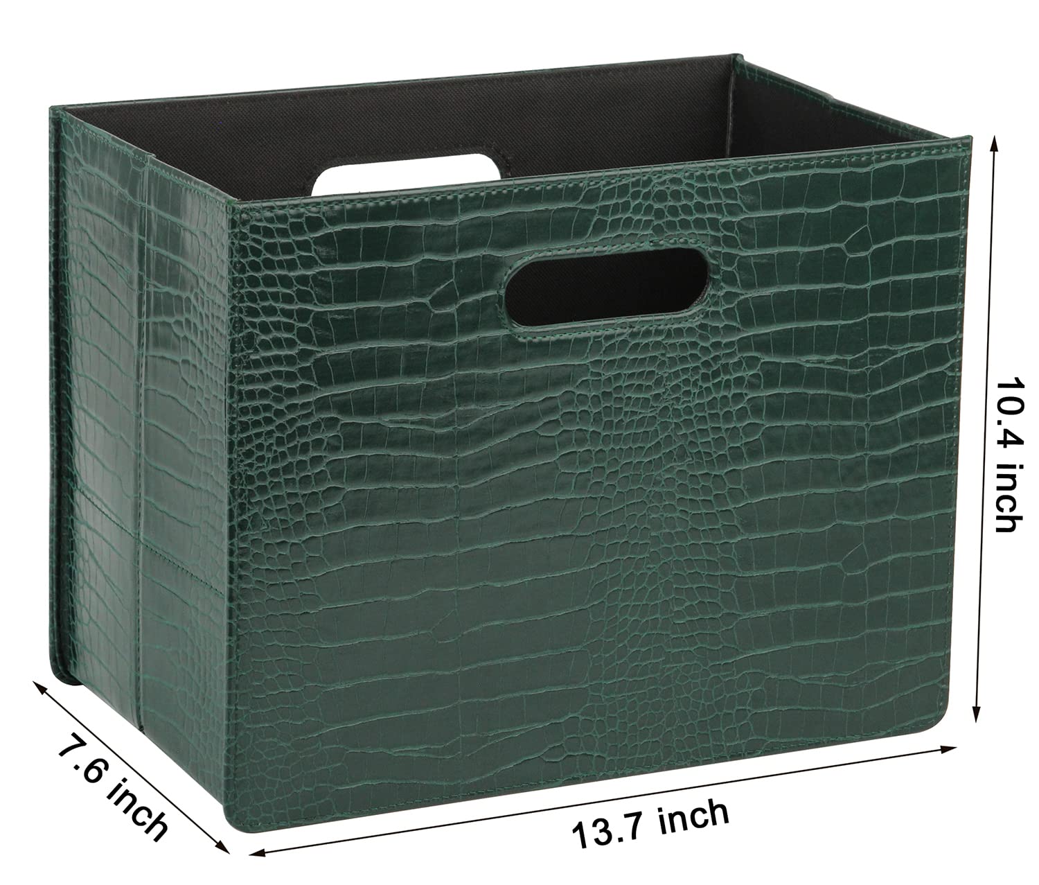 Foldable Magazine Rack & Document Organizer - HofferRuffer Green File Holder for Home Office Storage | Perfect for Magazines, Newspapers, Office Files & Home Organization