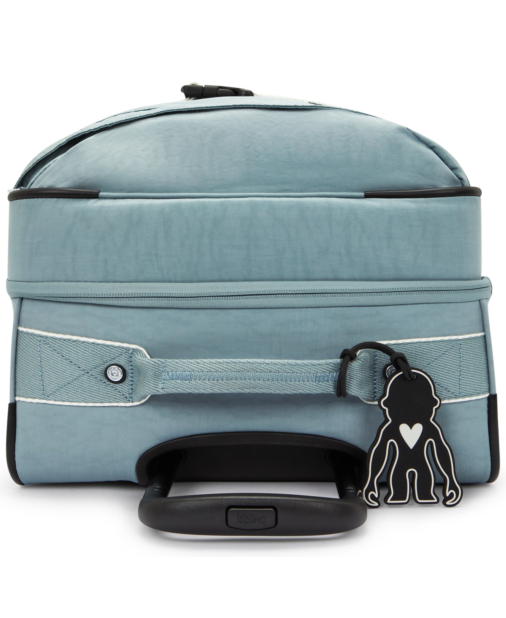 Kipling Spontaneous Medium Rolling Luggage - Lightweight Carry-On Suitcase with Spinner Wheels, Relaxed Grey | Perfect for Business Travel & Weekend Getaways