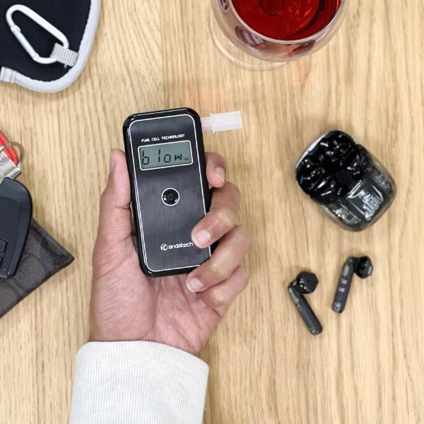 Andatech Alcosense Stealth Personal Breathalyzer - Portable Alcohol Tester for Accurate BAC Measurement | Perfect for Drivers, Party-Goers & Workplace Safety