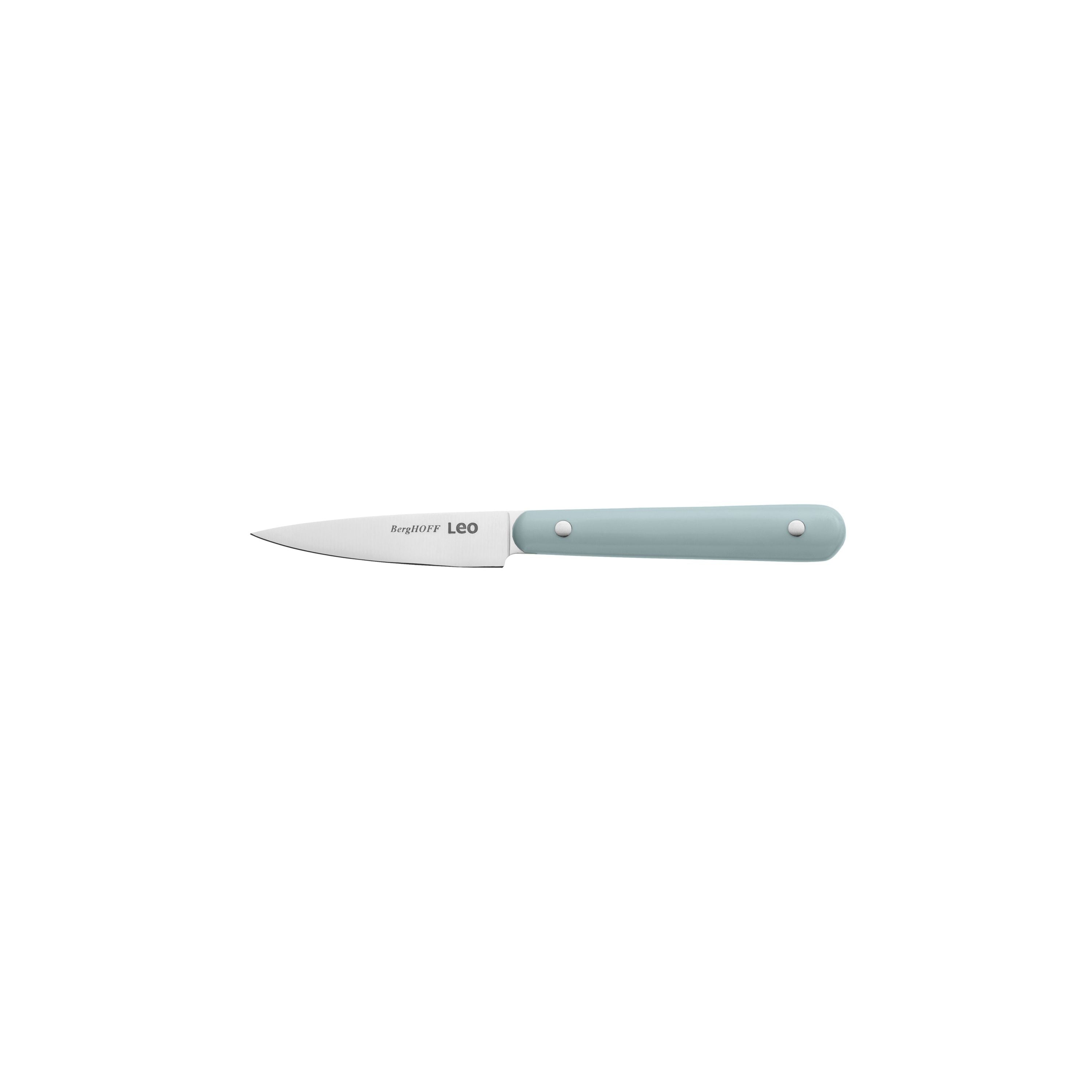 BergHOFF Leo Slate 3-Piece Stainless Steel Knife Set - Starter Kitchen Knives for Slicing, Chopping & Dicing - Perfect for Home Cooks & Beginners