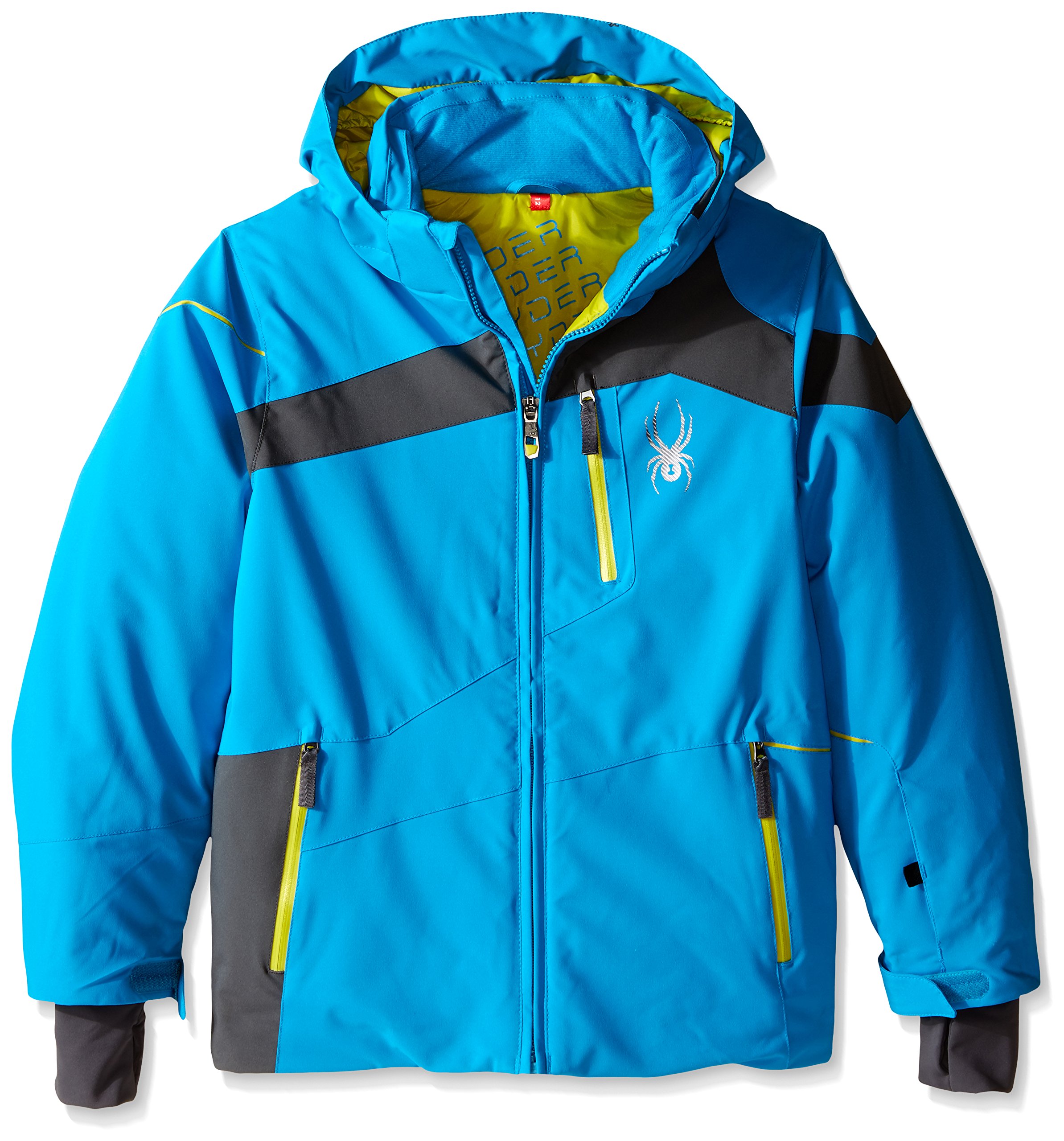 Spyder Boys Rival Jacket - Kids' Winter Snow Jacket for Boys, Waterproof & Insulated Ski Coat - Perfect for Snowboarding, Skiing & Outdoor Winter Activities