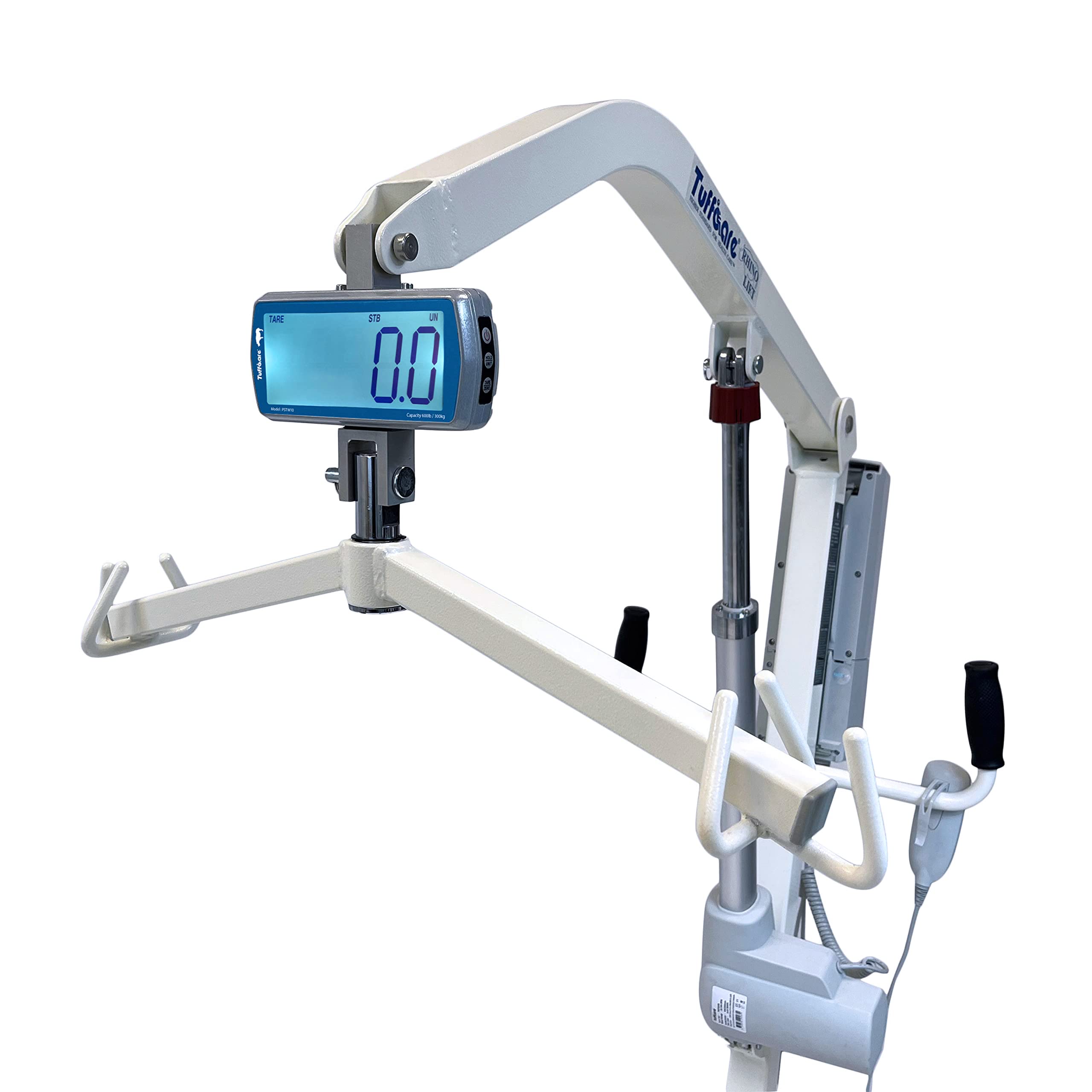 Digital Patient Lift Scale with Large Display - Universal Fit for Tuffcare, Hoyer, Invacare, McKesson & Joerns - Low Profile Design (600 lbs Capacity) - Ideal for Home Care, Hospitals & Rehabilitation Centers