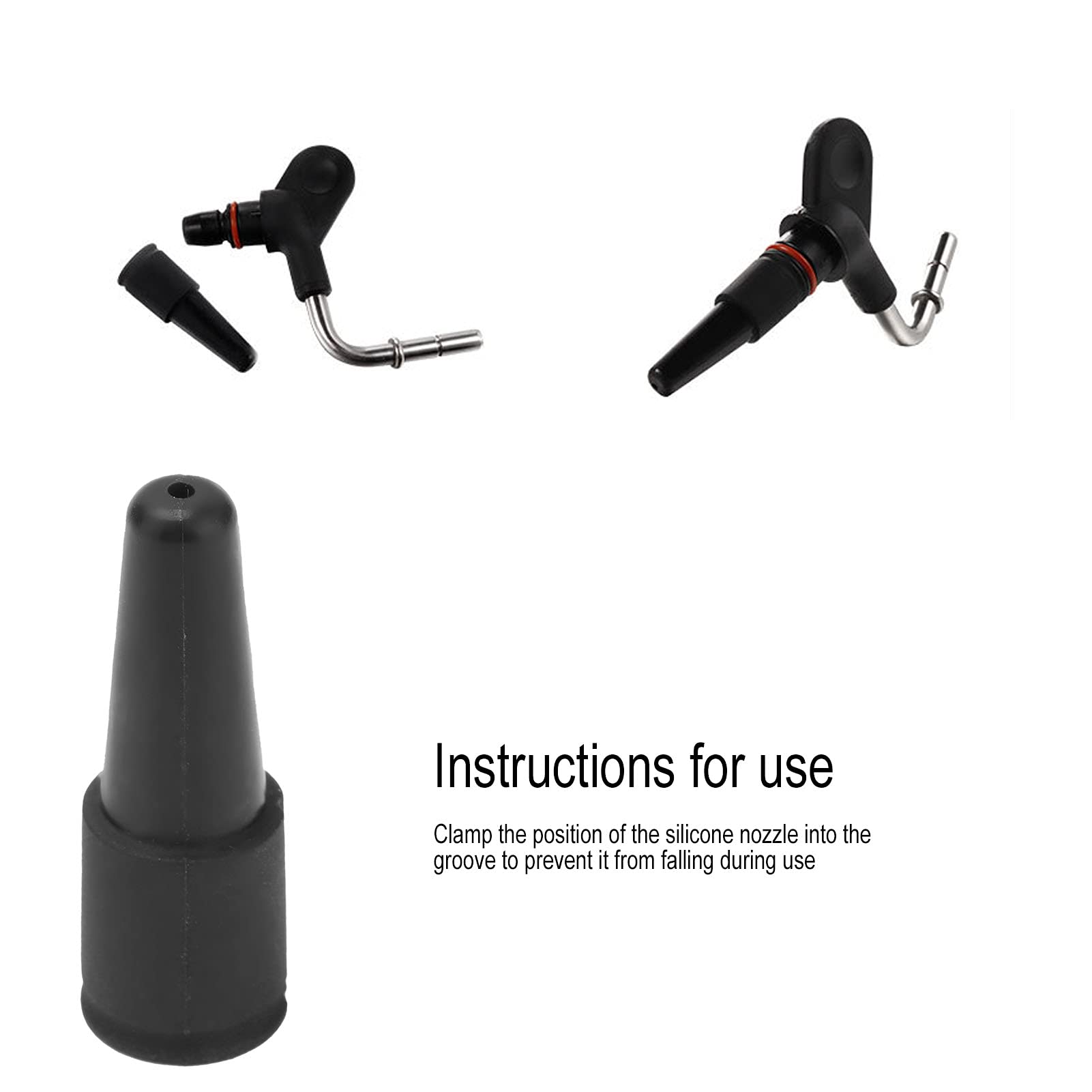 Premium 1-Hole Silicone Milk Foam Steam Nozzle Tip - Replacement for DeLonghi Coffee Makers | Barista-Grade Espresso Machine Accessory for Perfect Latte Art & Cappuccino Foam at Home