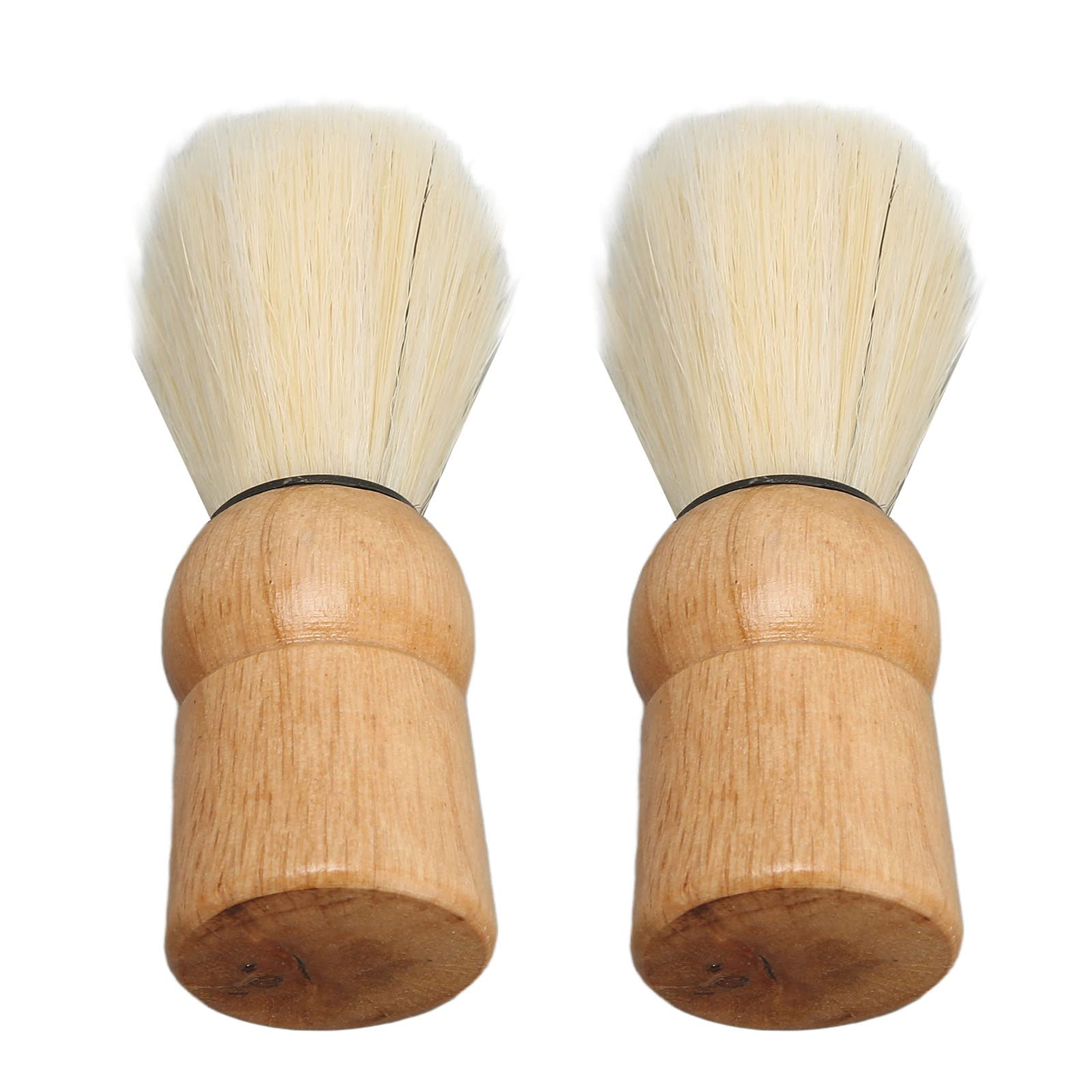 Premium Synthetic Beard Shaving Brush with Wooden Handle - Soft Bristles for Smooth Shaving at Home - Perfect Gift for Men's Grooming & Travel Essentials