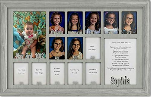 Personalized Northland School-Years Picture Frame - Holds Twelve 2.5