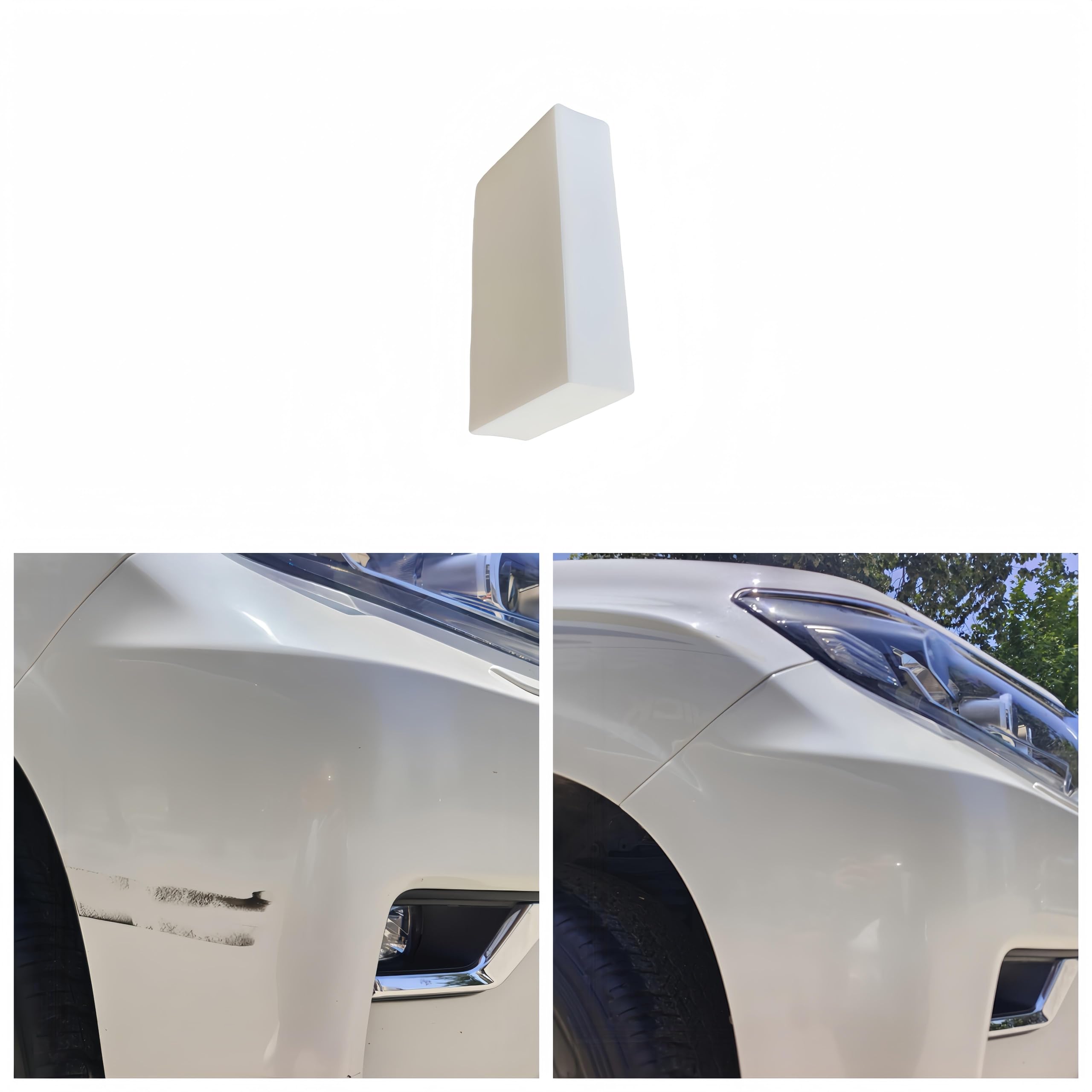 Best Car Scratch Remover for Paint & Scuff Repair - Erases Scratches, Bug Stains & Tough Marks on Car Paint - Perfect for White Vehicles | DIY Auto Detailing & Paint Restoration