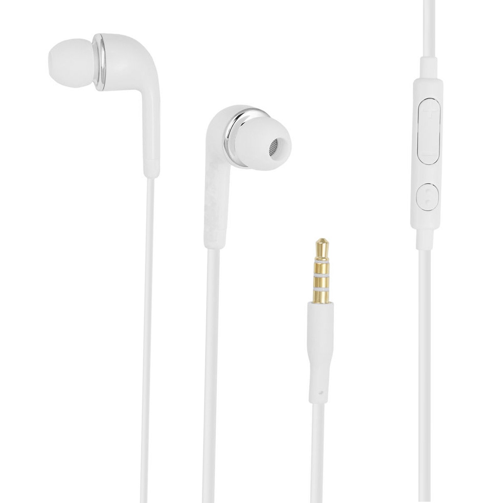 Samsung Galaxy S4 3.5mm Stereo Headset with Volume Control - White (Non-Retail Packaging) - Perfect for Music, Calls & Gaming on Your Smartphone