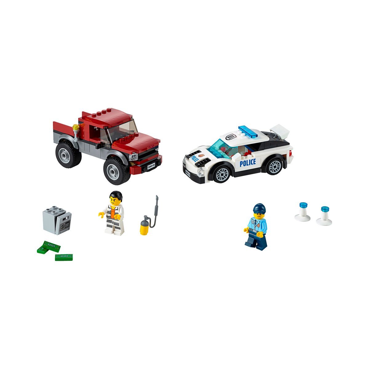 LEGO CITY Police Pursuit 60128 Building Toy Set - Police Car Chase Playset with Minifigures for Kids Ages 5+ | Fun Role Play & Creative Construction Play