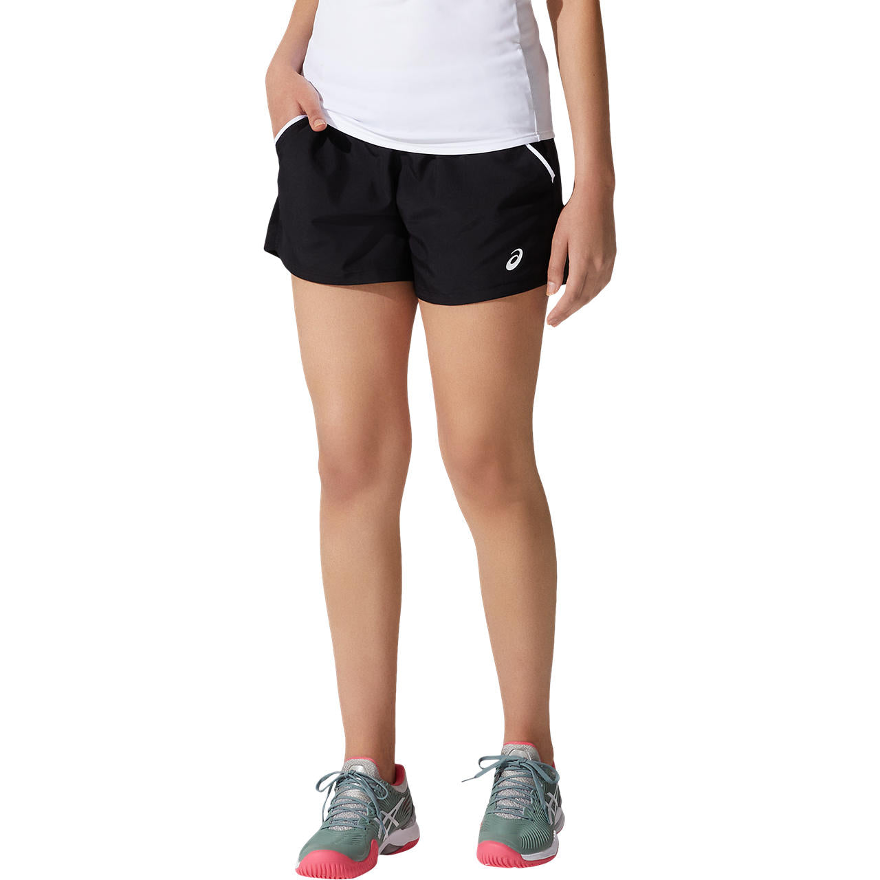 ASICS Women's Court Short - Black Tennis & Volleyball Shorts for Women | Comfortable Athletic Shorts for Training, Gym & Casual Wear