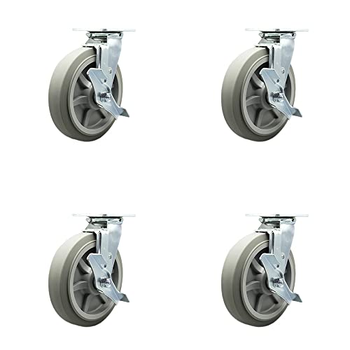 4 Swivel w/4 Brakes & 2 Swivel Locks