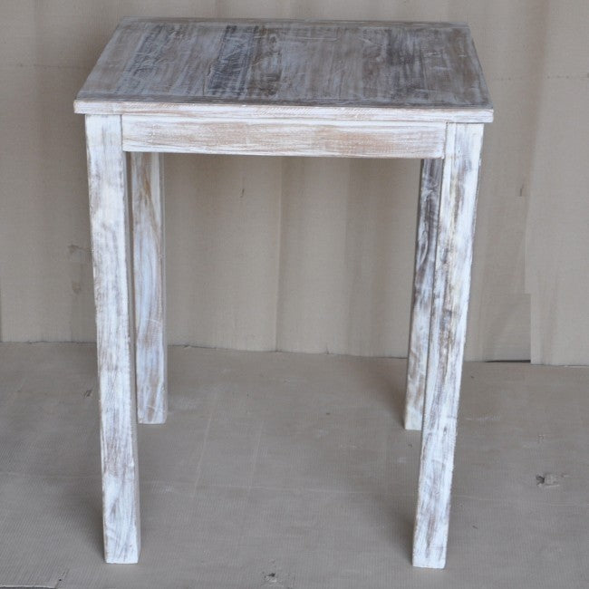 Reclaimed Wood & Mango Wood Square Bar Table - 31.5