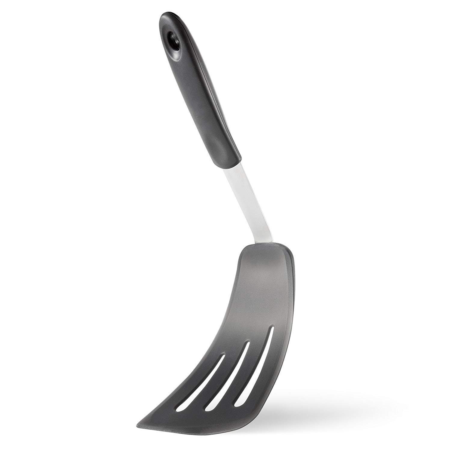 High Heat Resistant Silicone Flexible Turner Spatula - 600°F Fish Spatula - Long Rubber Kitchen Spatula for Grilling, Flipping Pancakes & Cooking - Perfect for Non-Stick Pans & Outdoor BBQ