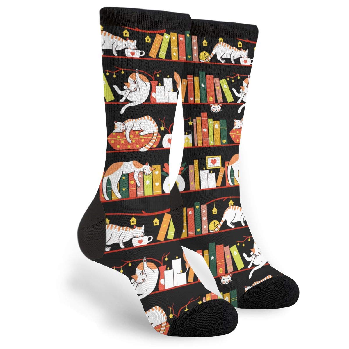 YISHOW Funny Crazy Novelty Crew Socks for Men & Women - Cool & Comfortable Cotton Socks for Daily Wear, Gifts, Parties & Costumes