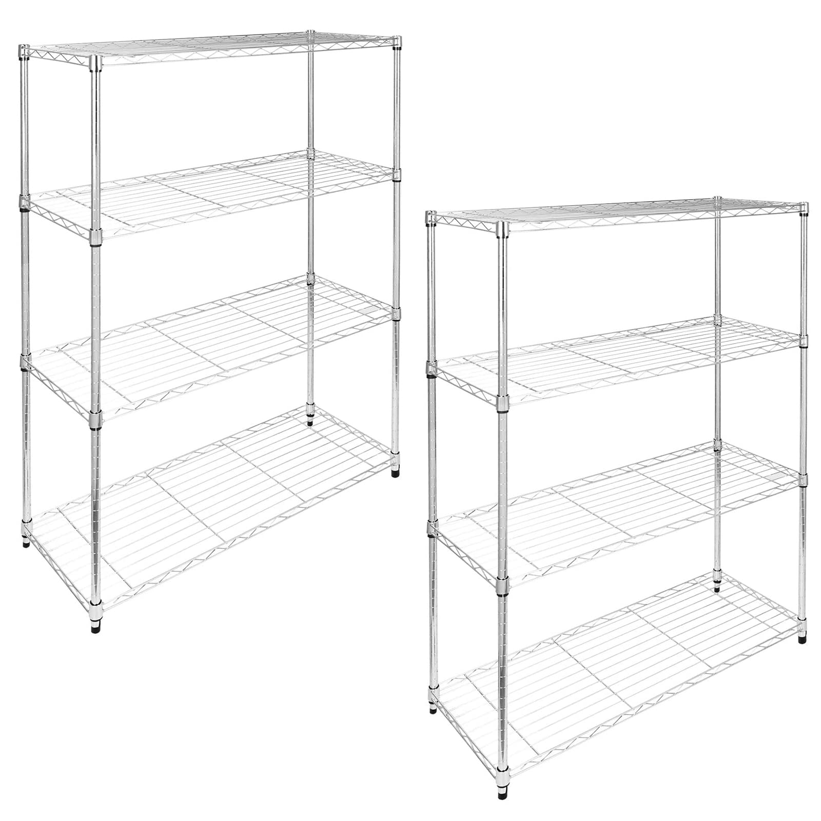 YSSOA Heavy Duty 4-Tier Steel Wire Shelving Unit - 35.83