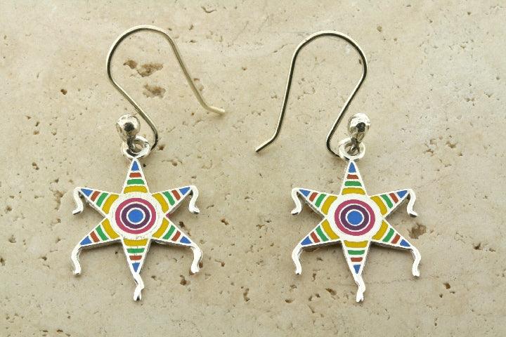 Enamel Star Drop Earrings for Women - Elegant Dangle Earrings for Party, Wedding & Everyday Wear