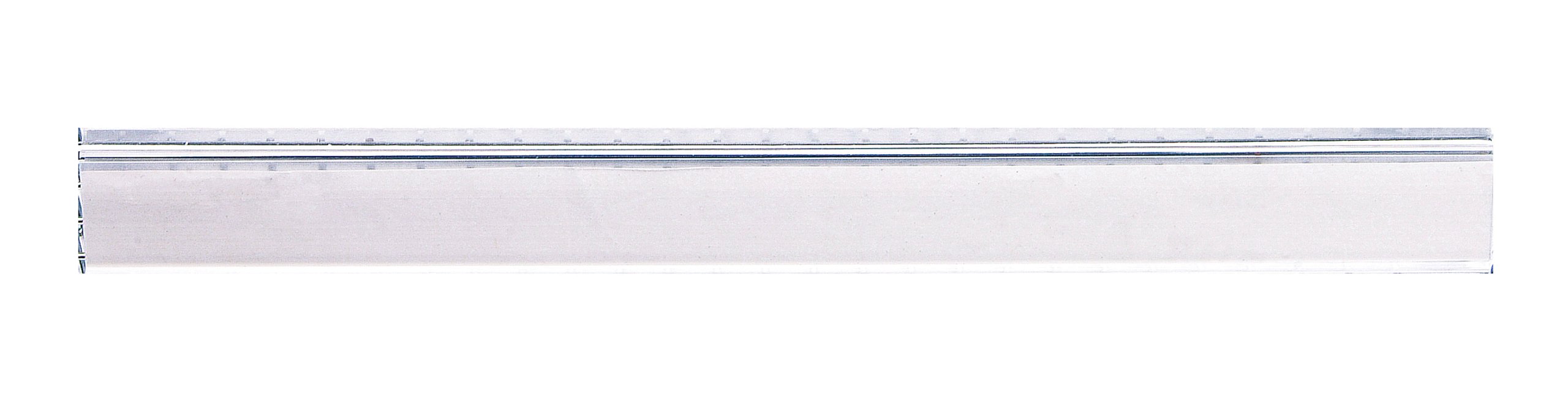 Quantum Storage Systems BLH32C-12 32-Inch Clear Plastic Label Holders for Wire Baskets - Pack of 12 - Perfect for Warehouse Organization, Retail Shelving & Industrial Storage Systems