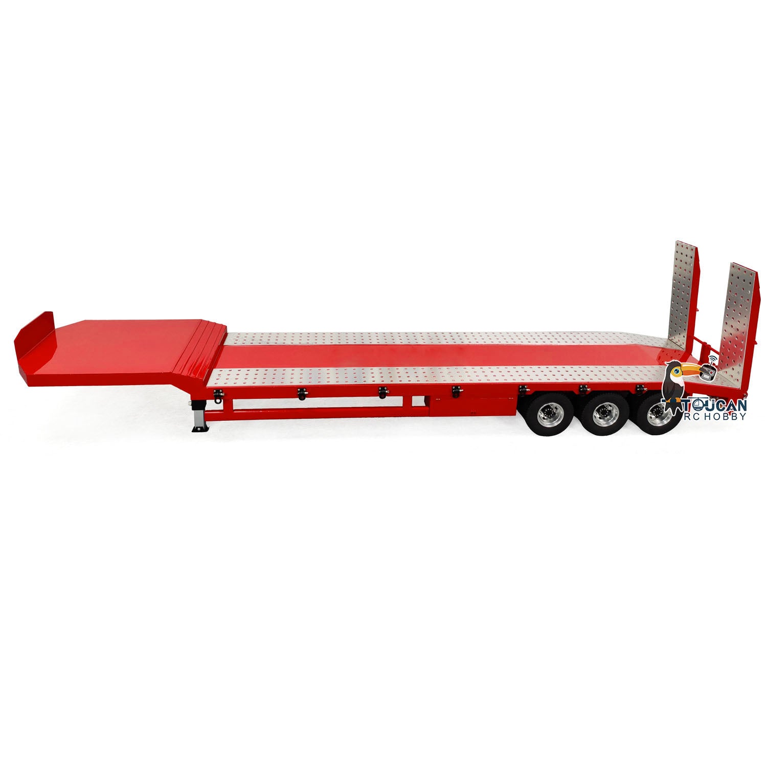 1/14 Scale Metal RC Semi Trailer for Tractor Trucks - Electric Lifting Legs & Tailgate - Realistic Radio Control Simulation Car - DIY Hobby Model for Adults - Perfect for Off-Road Adventures & Truck Shows
