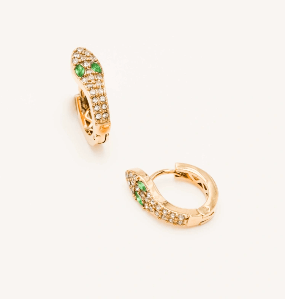 Aitana Sparkling Creole Earrings – Bold & Elegant Jewelry for Women | Perfect for Parties, Weddings & Special Occasions