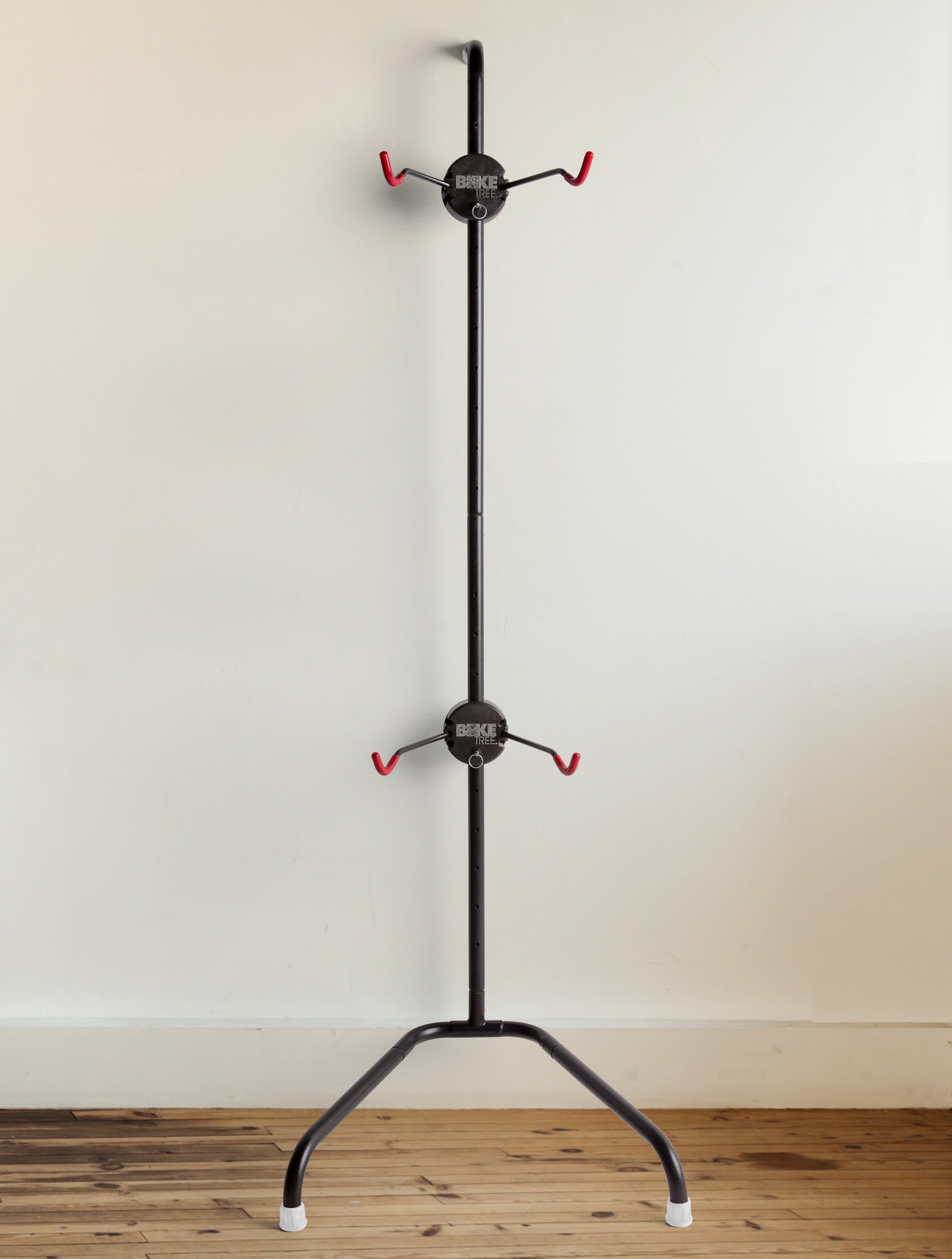 Heavy Duty Two-Bike Stand - Adjustable Non-Mounted Bike Rack for All Bike Sizes - Supports 100lbs - Perfect for Garage, Shed or Outdoor Bike Storage
