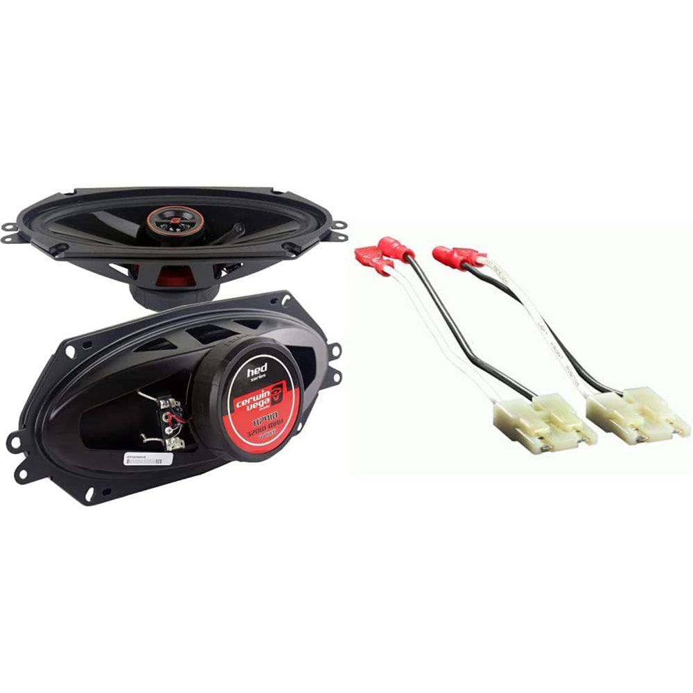 Cerwin Vega H7410 640W Max (100W RMS) 4x10 Inch 2-Way Coaxial Car Speakers - Premium Sound for Trucks, SUVs & Custom Car Audio Systems