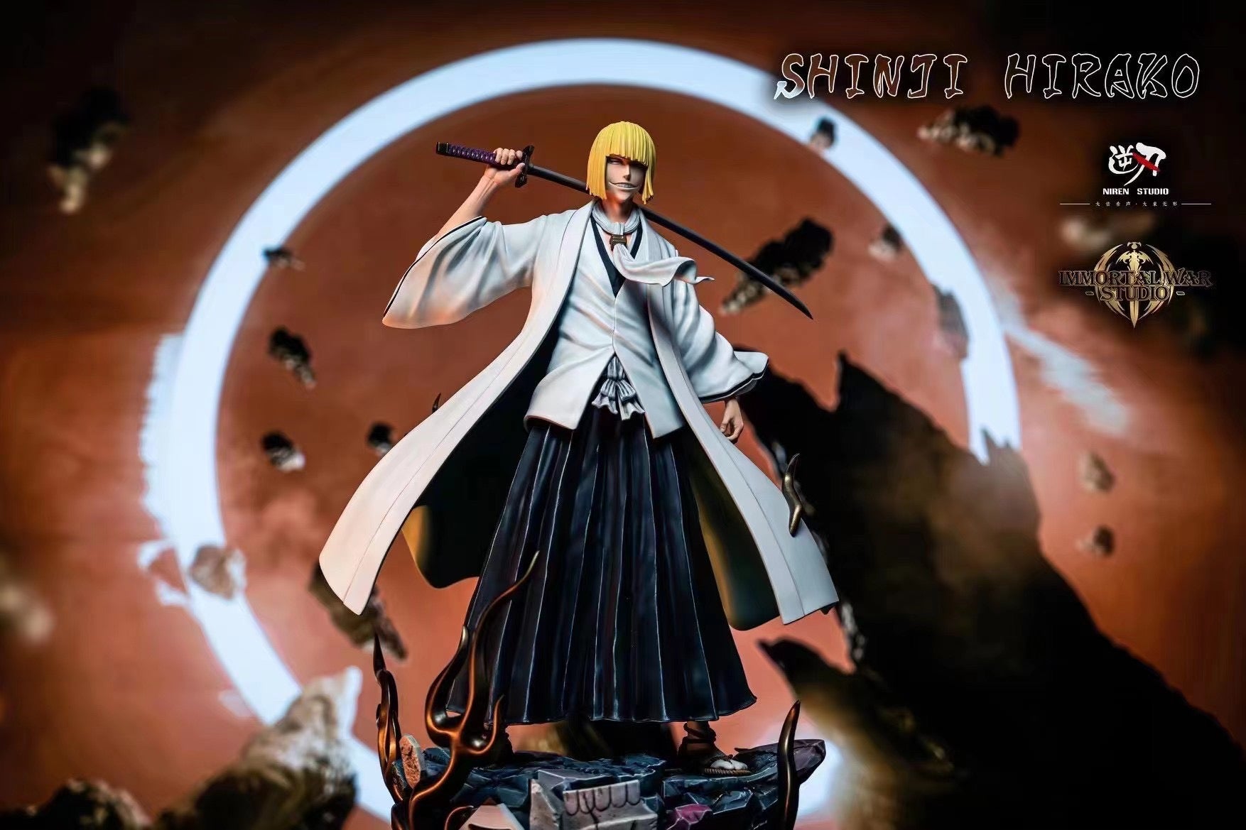 Blood War Arc Shinji Hirako Anime Figure - Niren x IW Studio Collectible Bleach Character Statue | Perfect for Anime Fans, Manga Collectors & Home Decor