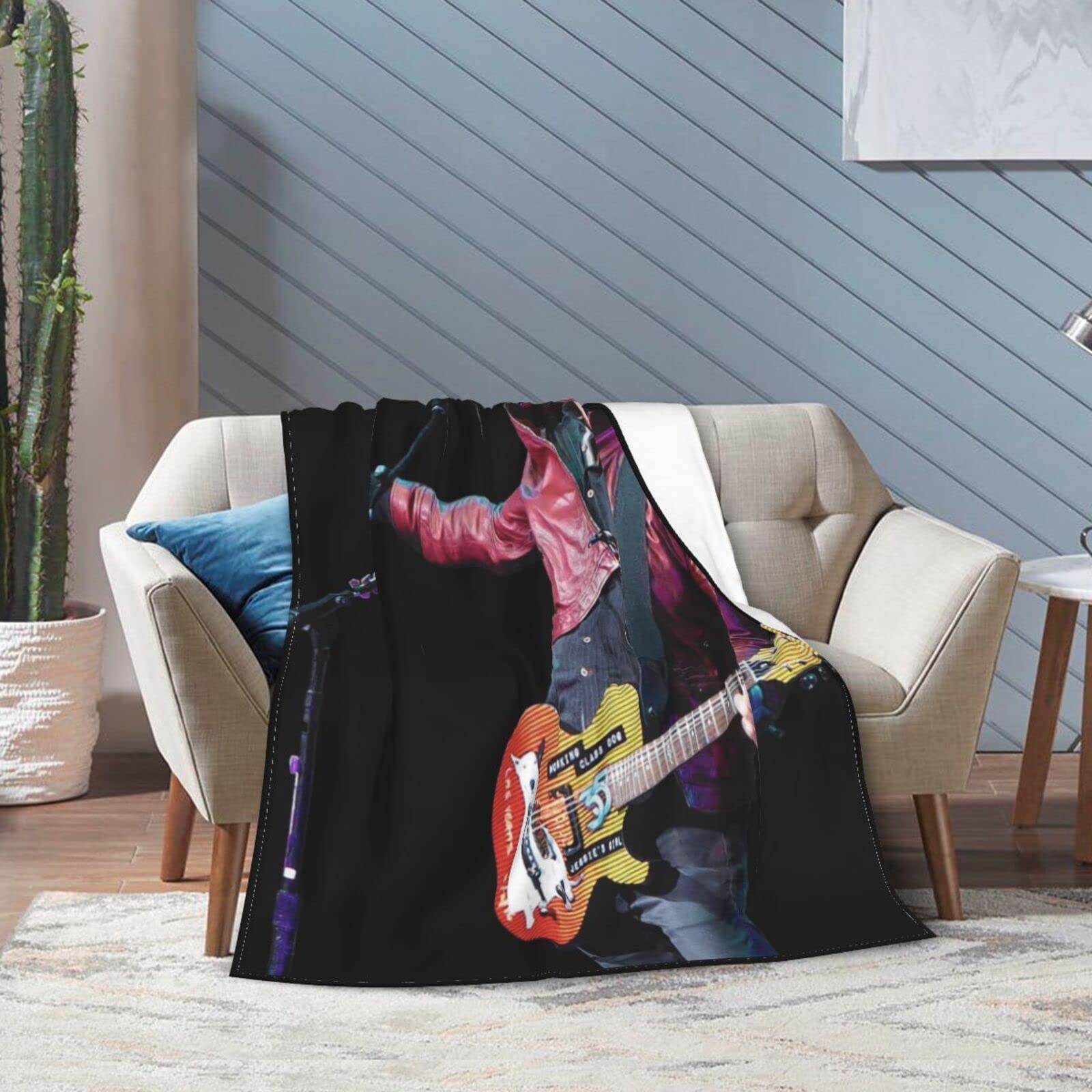 3D Printed Rick and Morty Music Springfield Flannel Plush Throw Blanket 60