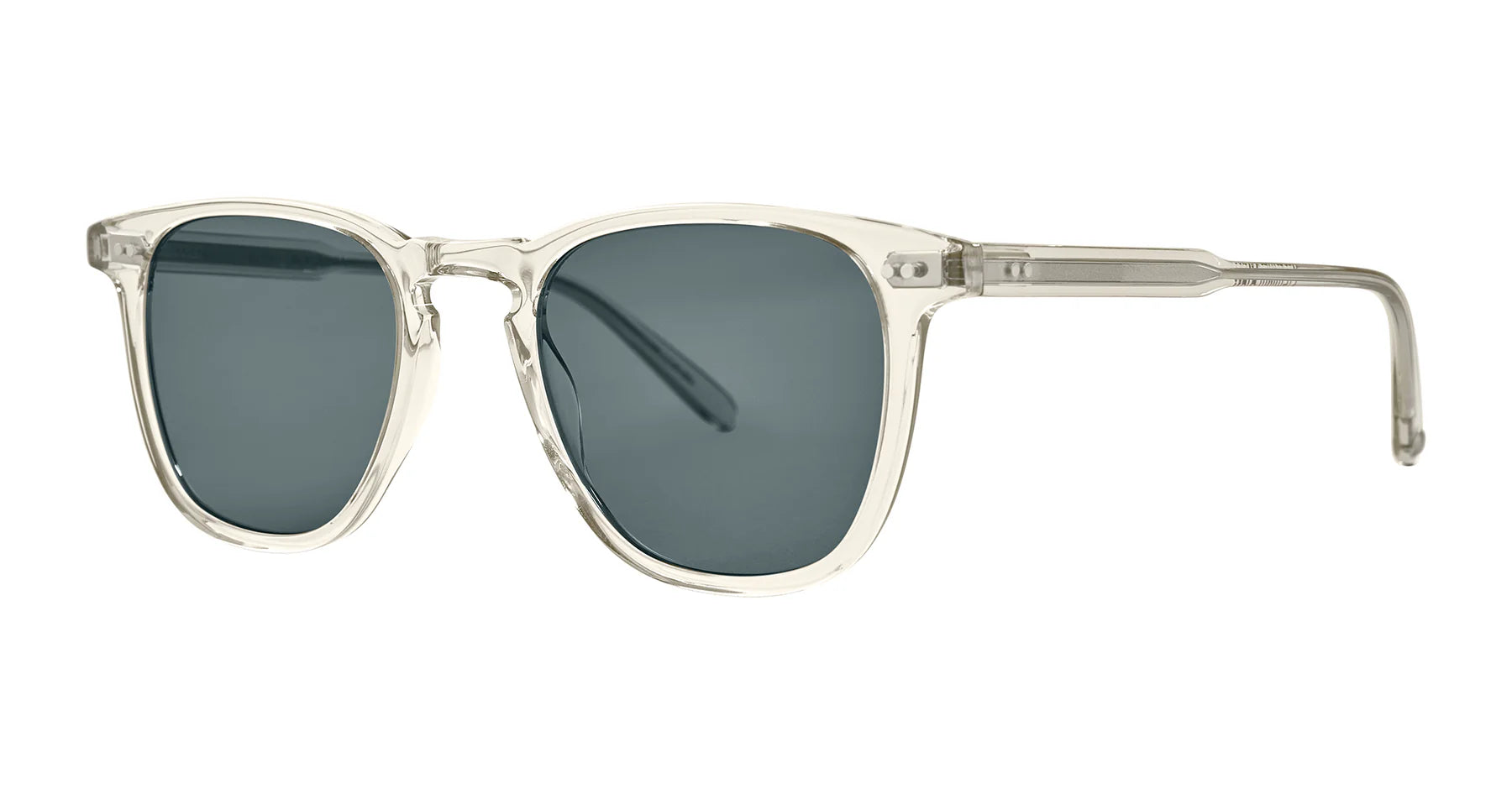 Garrett Leight Brooks 2002 Champagne Blue Sunglasses - Polarized Aviator Style for Men & Women - Perfect for Beach, Driving & Outdoor Activities