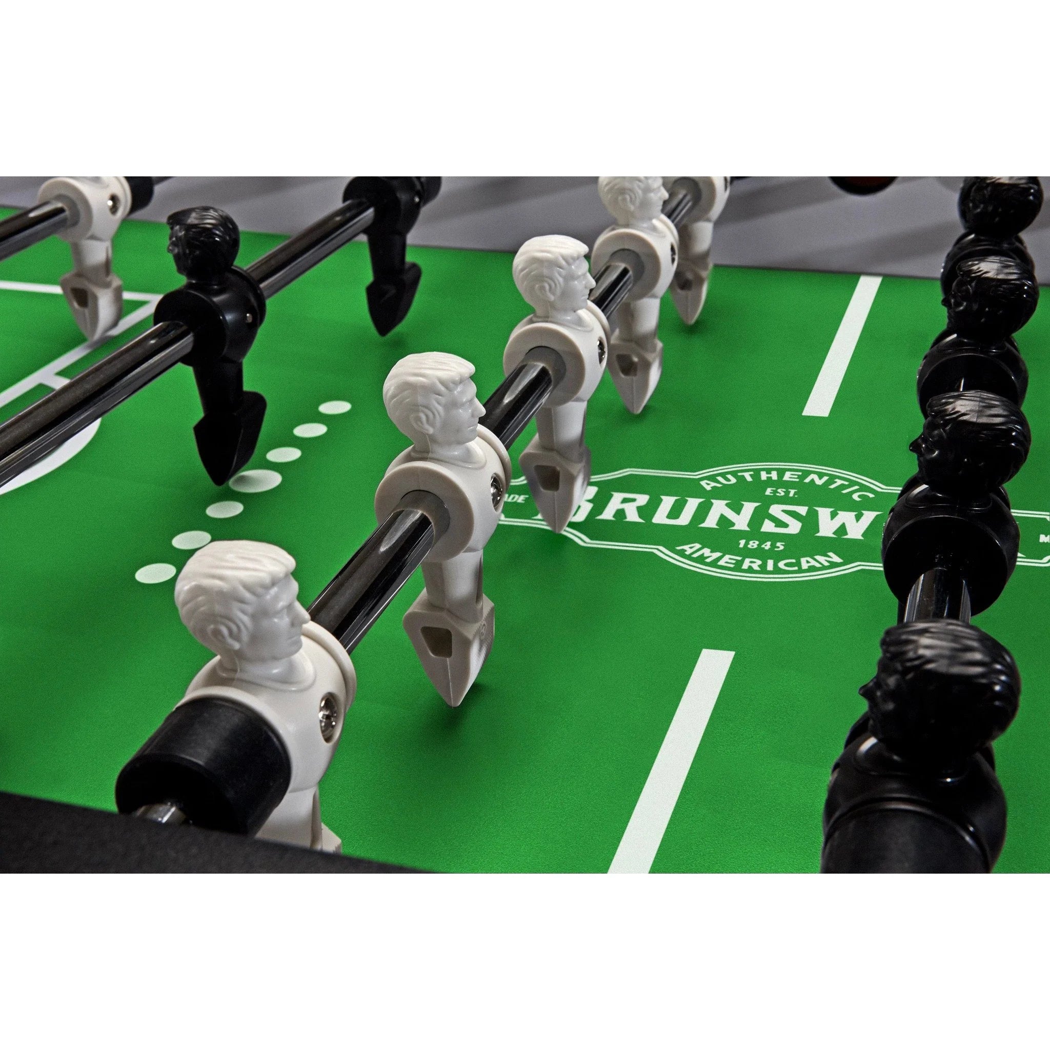 Brunswick Corner Kick Foosball Table - Professional Indoor Soccer Game for Home & Game Room - Perfect for Family Fun, Parties & Sports Enthusiasts