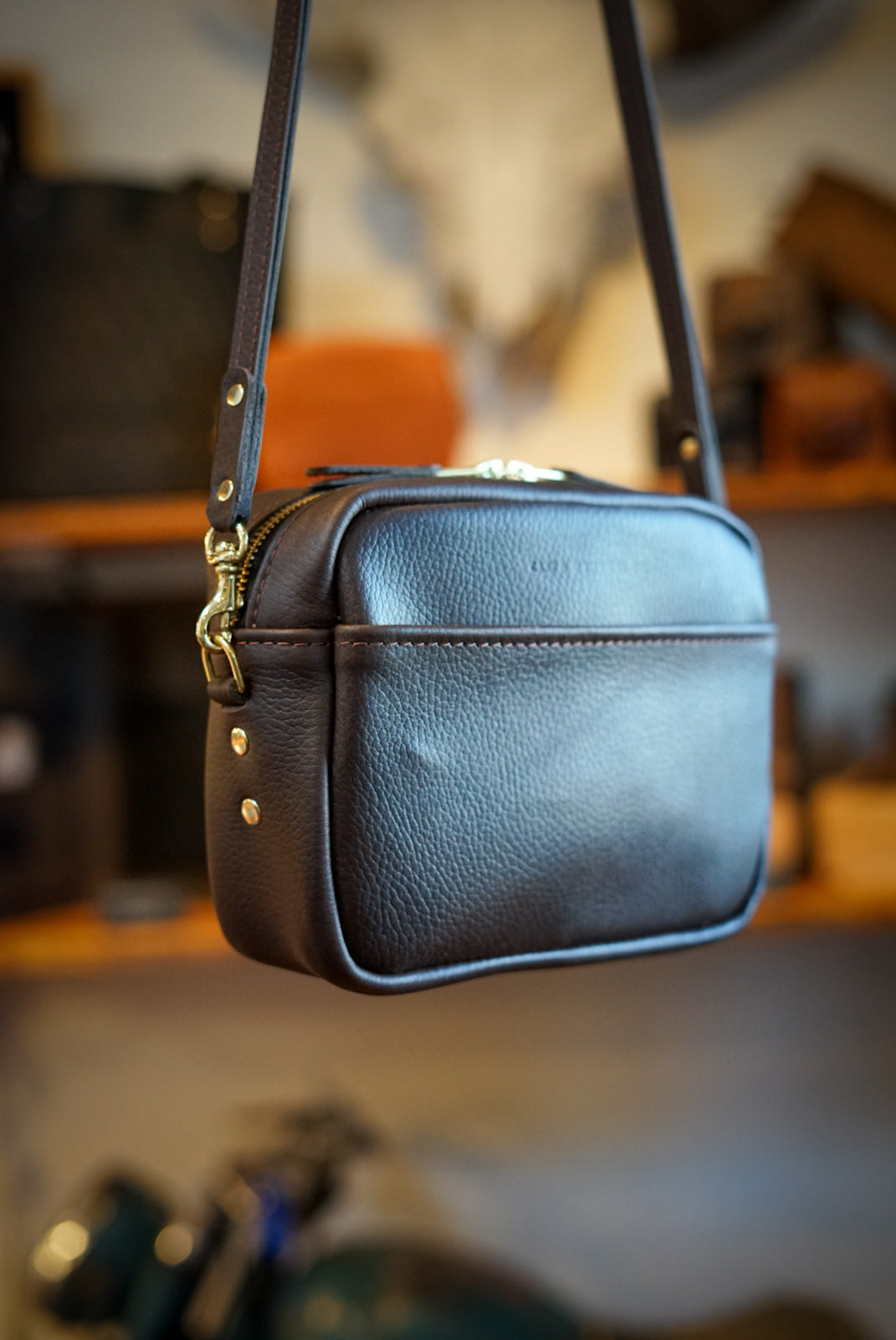 Rock River Cappuccino Rectangle Crossbody Bag - Stylish & Functional for Work, Travel & Everyday Use
