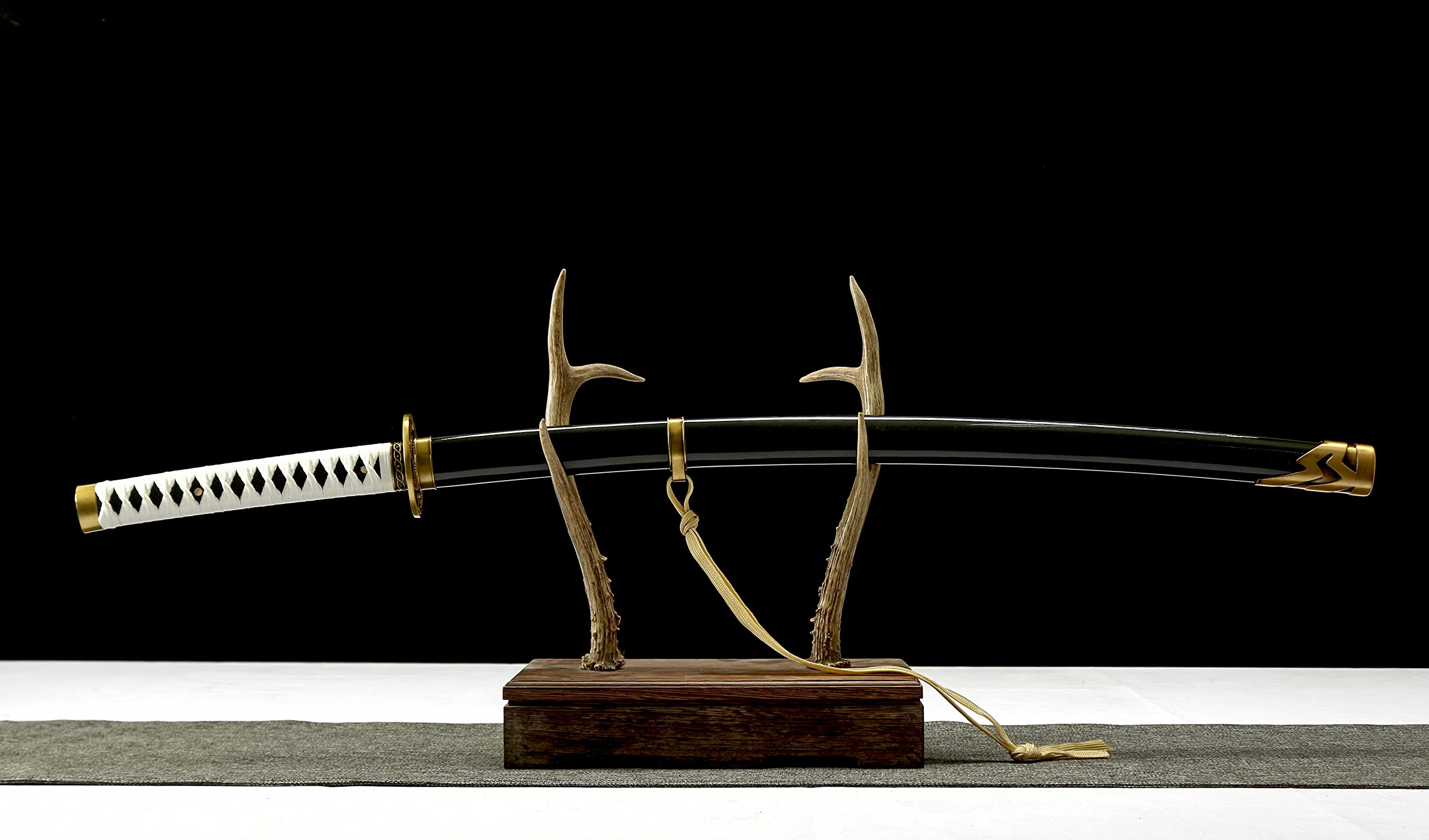 Handmade Full Tang Vergil Yamato Sword - Anime Katana Replica for Cosplay - 1045 Carbon Steel, High Manganese Steel or T10 Clay-Tempered Blade - Perfect for Game Collectors, Anime Fans & Martial Arts Training