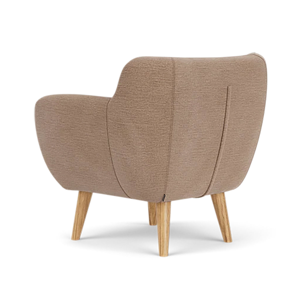 Anne Fabric Armchair - Modern Upholstered Accent Chair for Living Room, Bedroom & Office - Comfortable Lounge Chair with Sturdy Wooden Legs (Perfect for Reading, Relaxing & Home Decor)