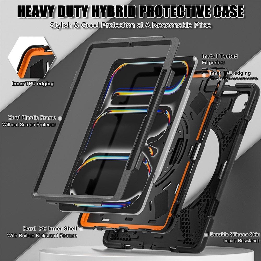 Premium Shoulder & Hand Strap Case for iPad Pro 13 (7th Generation) - Durable Protective Cover with Adjustable Strap for Travel, Work & Outdoor Activities
