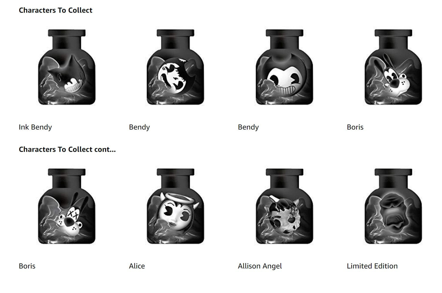 Bendy and the Ink Machine Slime Toy with Mystery Figure - Assorted Blind Jar for Kids, Stress Relief & Sensory Play - Perfect for Party Favors, Gifts & Collectibles