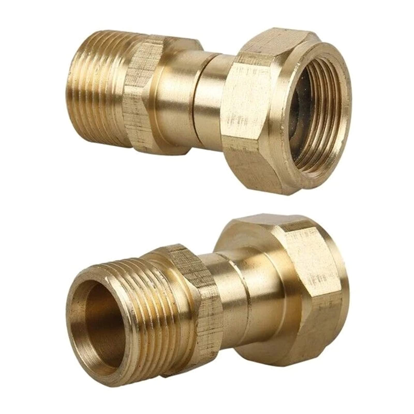 **High Pressure Brass Swivel Joint Nozzle Connector - 1/4 Inch Thread Hose Fitting for Car Washing, Garden Irrigation & Lawn Care - Durable Home & Outdoor Watering Accessory**    *(Perfect for Pressure Washers, Garden Hoses, and Outdoor Cleaning Tasks)*