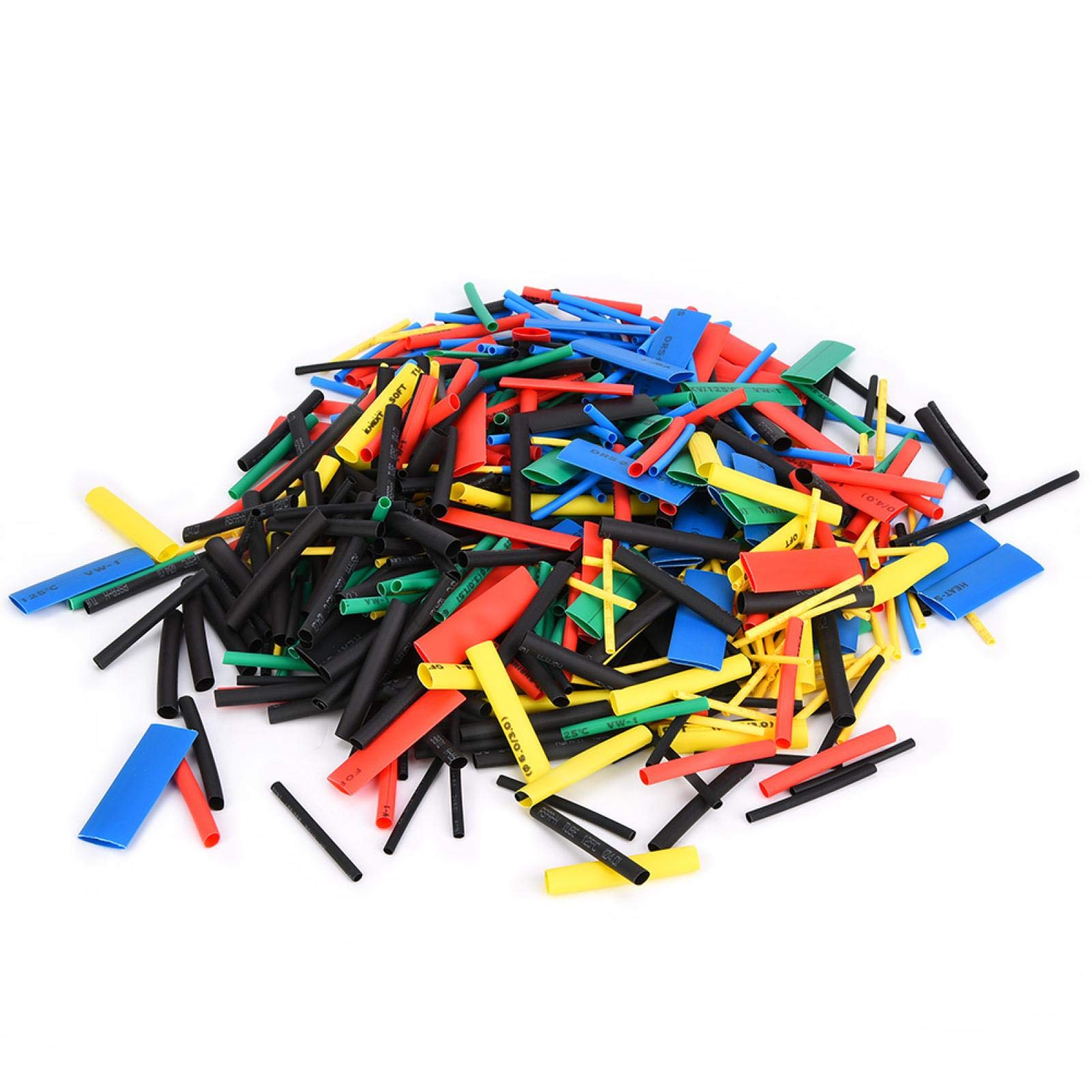 EVTSCAN 530pcs Heat Shrink Tubing Kit - Polyolefin Insulated Shrinkable Sleeves for Wire & Cable Protection (Assorted Sizes 2:1 Ratio) - Perfect for Electrical Repairs, DIY Projects, and Automotive Wiring