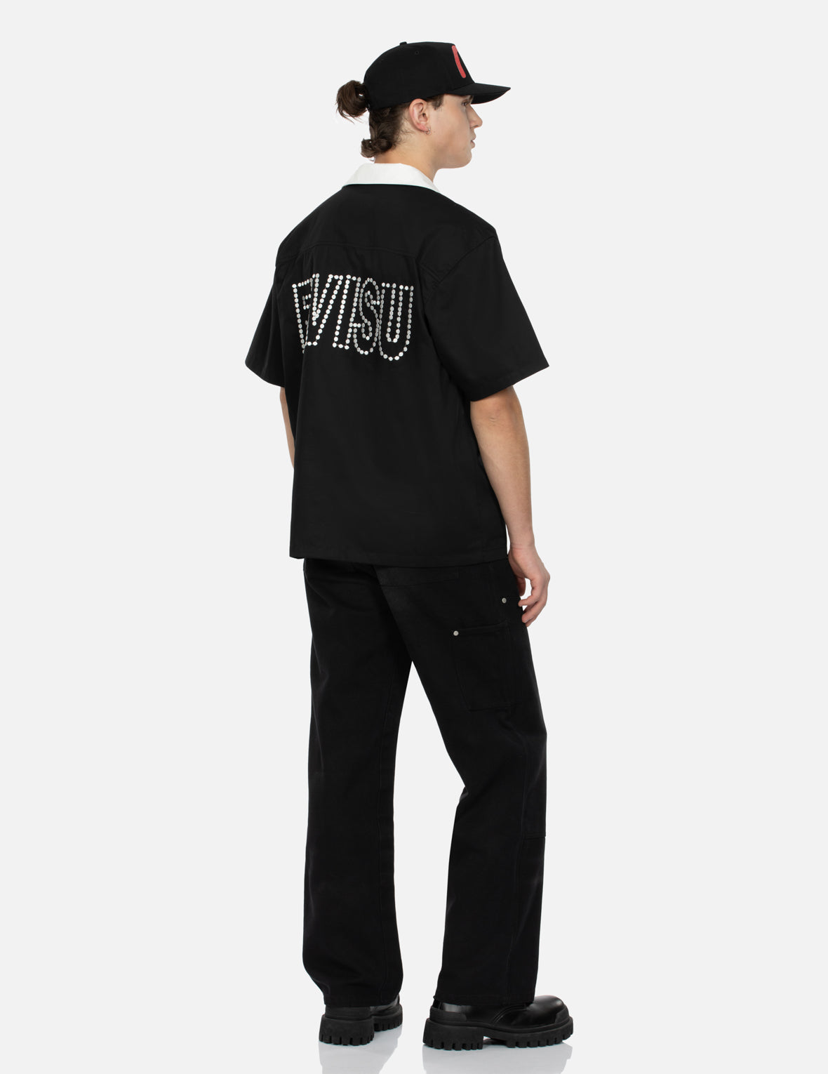 Seagull Appliqué Embroidered Loose Fit Carpenter Pants for Women - Stylish & Comfortable Workwear for Casual Outings and Outdoor Adventures