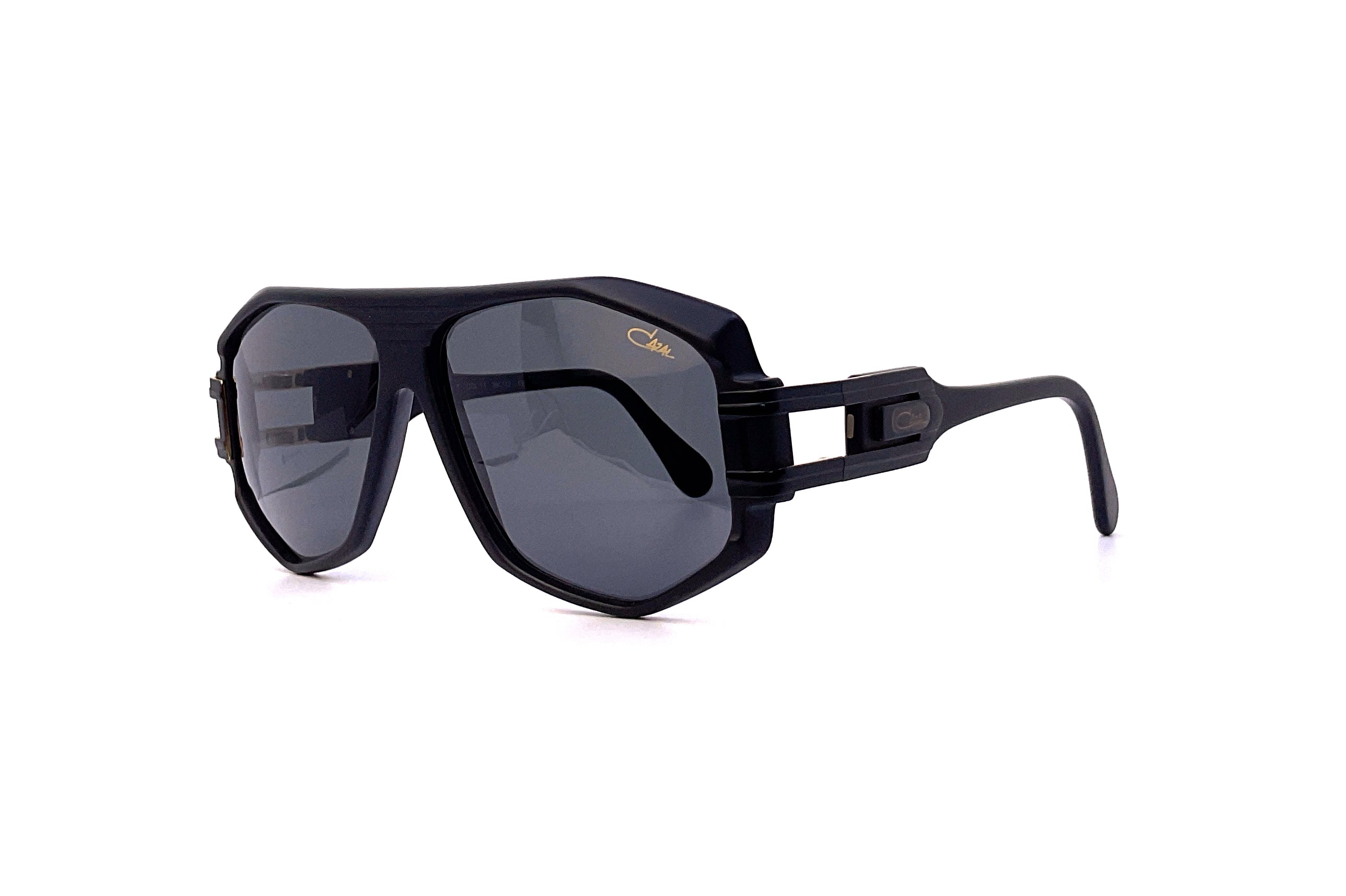 Cazal 163/301 Black Matte Sunglasses for Men & Women - Stylish UV Protection Shades for Outdoor Sports, Driving & Fashion