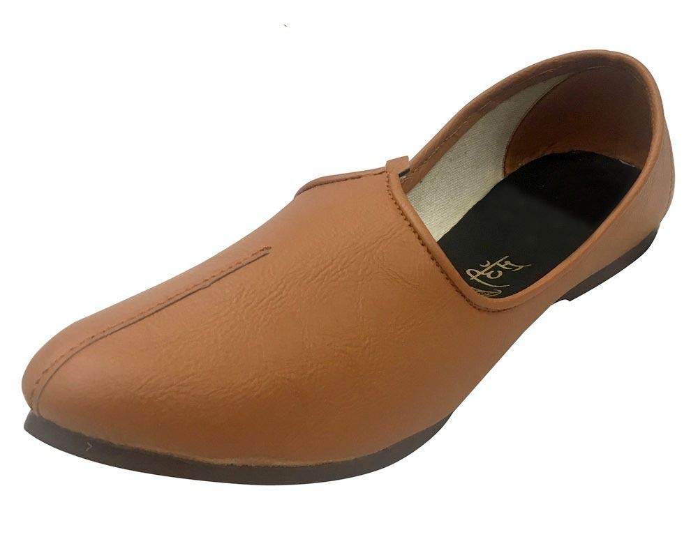 Men's Jalsa Shoes - Traditional Indian Punjabi Jutti Nagra Sherwani Casual Footwear for Weddings & Festivals