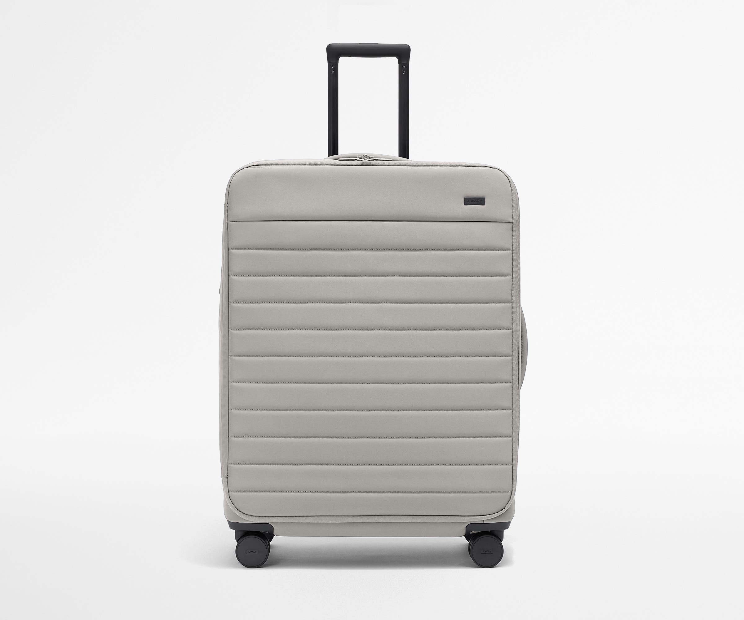 Premium Softside Large Luggage in Cloud Gray - Perfect for Air Travel, Business Trips & Weekend Getaways