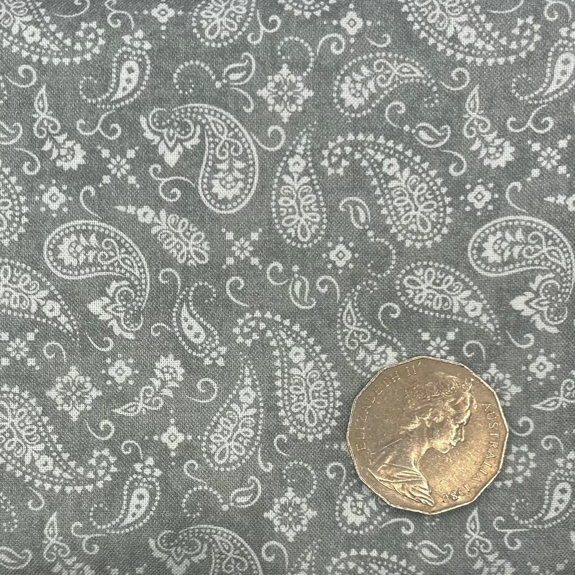 Paisley Lite Grey Scarf - Soft & Lightweight Women's Fashion Accessory for Everyday Wear, Office, and Special Occasions