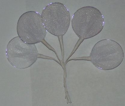Italian Silver Wire & Organza Jordan Almond Holders - Elegant Wedding Favors, Party Decor (144-Pack) - Perfect for Bridal Showers, Baby Showers & Candy Buffets