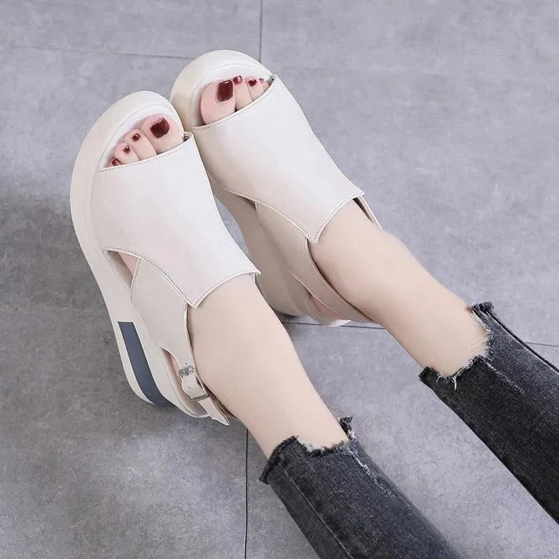 Women's Comfortable Platform Wedge Sandals - Summer Fashion High Heel Shoes for Beach, Party & Casual Outfits