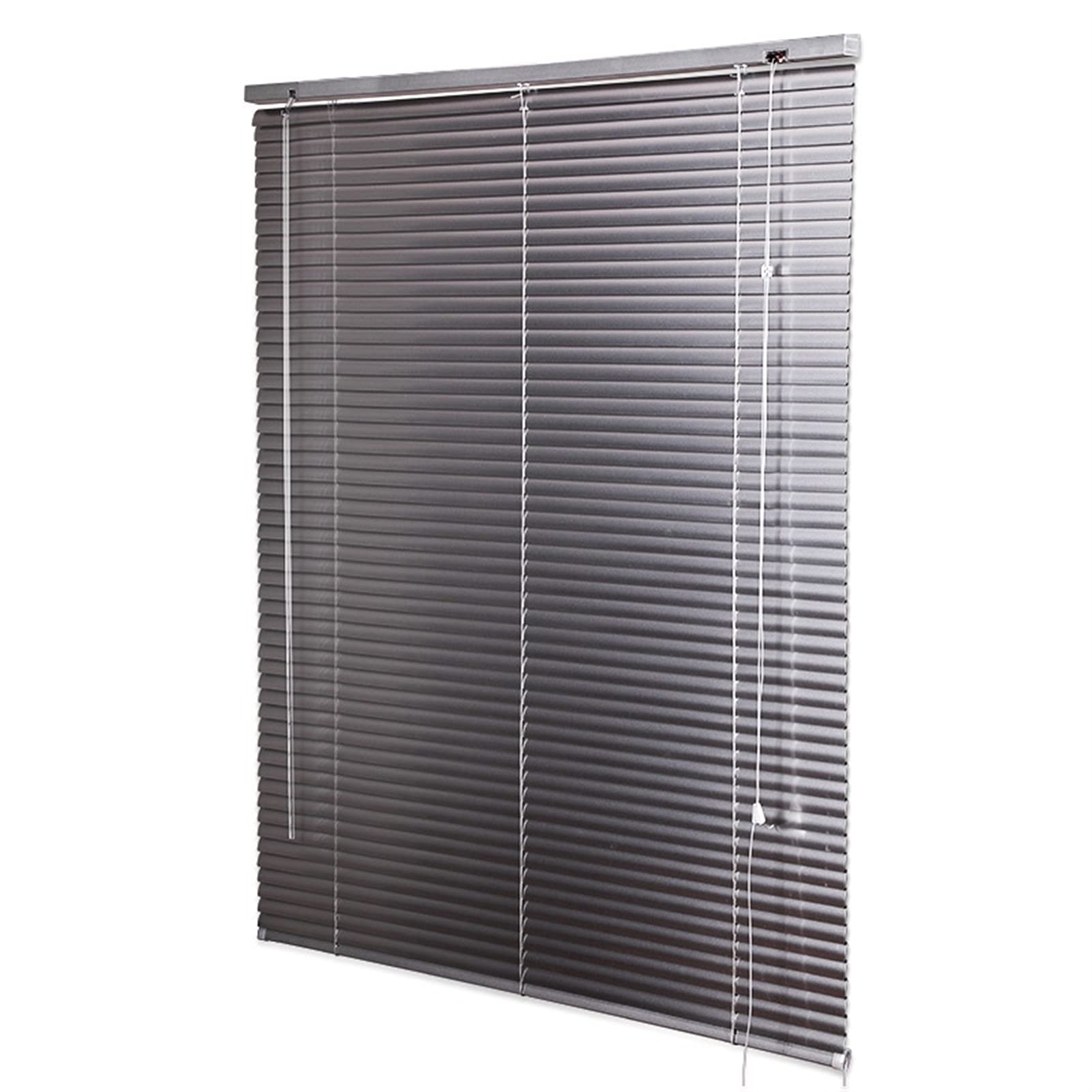 Premium 2.5cm Silver Aluminum Venetian Blinds - Blackout Window Shades for Bedroom & Living Room (140x180cm/55.1x70.9in) with 2 Cleaning Tools | Custom Sizes Available | Perfect for Privacy, Light Control & Home Decor