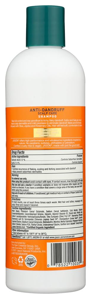 Dandruff Relief Shampoo - 12 Fl Oz (Pack of 12) | Anti-Itch & Scalp Soothing Formula for Men & Women - Perfect for Dry, Flaky Scalp & Hair Care Routine