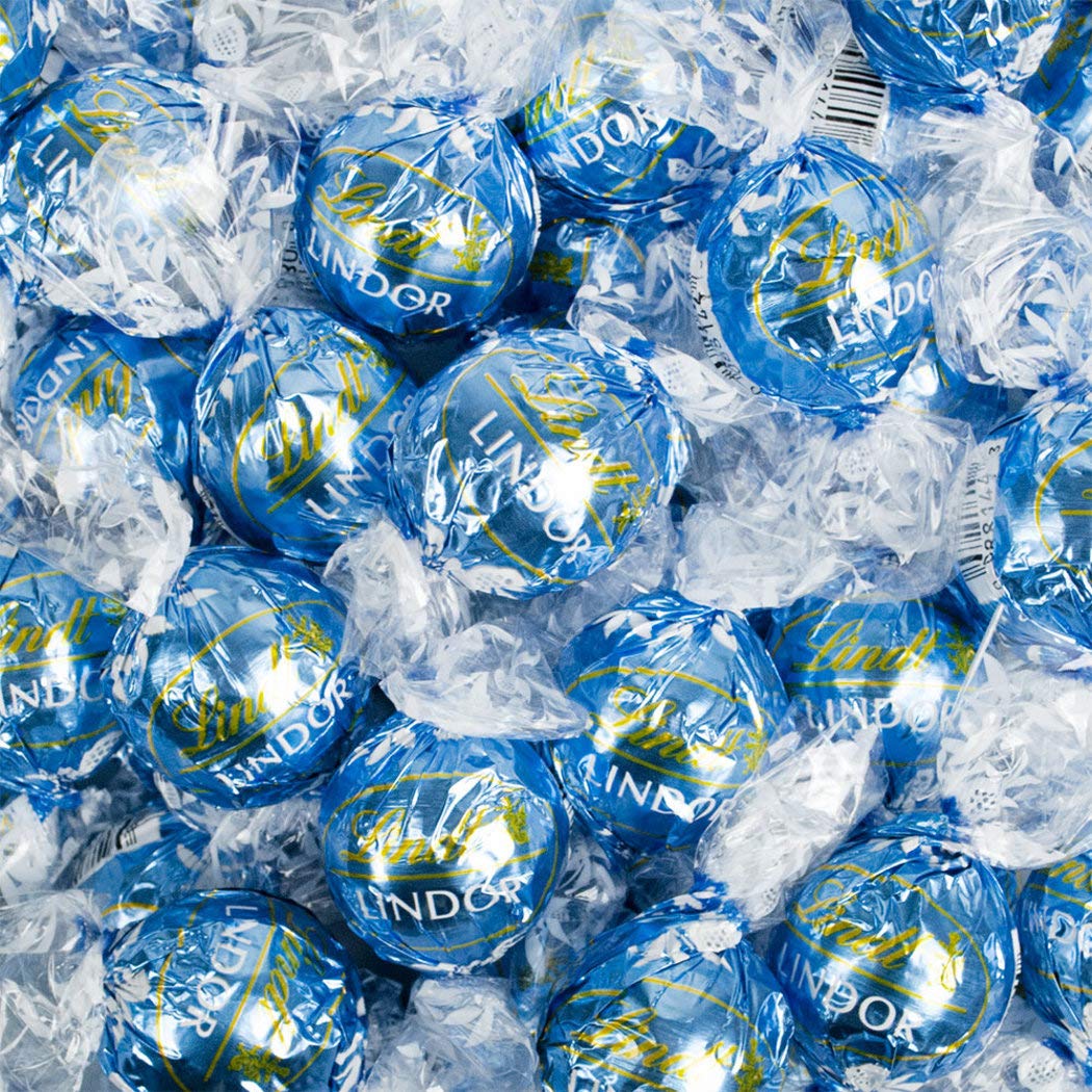 36 Pcs Light Blue Candy Stracciatella Truffles (1 lb) - Premium Italian Chocolate Treats for Parties, Gifts & Dessert Platters