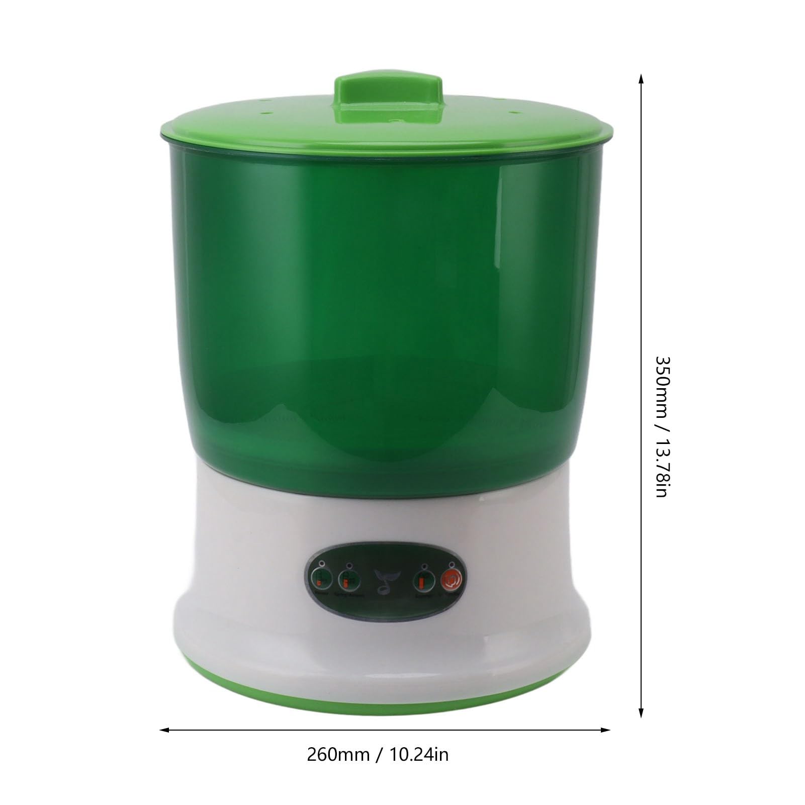 HEEPDD Soybean Sprout Maker Machine, 2-Layer Pressure Plate Design, 8W Germination Machine, Large Capacity for Pickled Vegetables (EU Plug 220V) - Perfect for Home Kitchens, Restaurants, and Healthy Eating Lifestyles