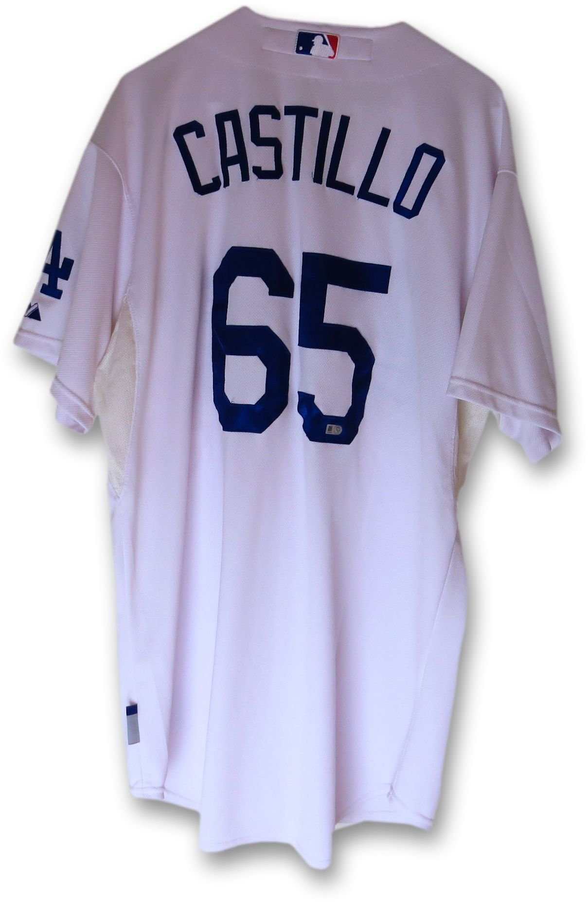 Authentic Wilkin Castillo #65 Los Angeles Dodgers 2013 Home White MLB Jersey - Official Team Issue for Fans & Collectors - Perfect for Game Day, Sports Events, and Memorabilia Display