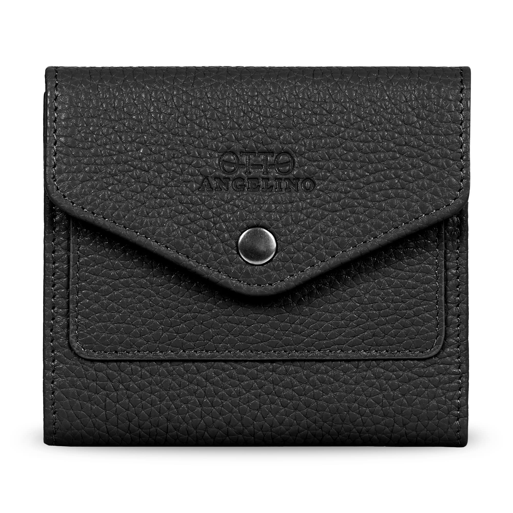 Genuine Leather RFID Blocking Envelope Wallet for Men & Women - Slim Bifold Credit Card Holder for Travel & Everyday Use